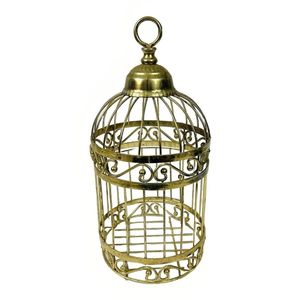 กรงนกโลหะหรูหราพร้อมดีไซน์สวยงาม เหมาะสำหรับตกแต่งภายในบ้านและเป็นพื้นที่อยู่อาศัยที่สะดวกสบายสำหรับนก - Product Image 1