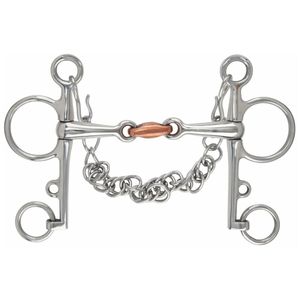 Mors de cheval en acier inoxydable avec rouleau et chaîne en cuivre, équipement d'équitation, mors de cheval durable, modèle 2026, à vendre - Product Image 1