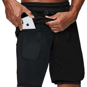 Gym Wear Cross Fit <b>Shorts</b> Mens Gym Workout <b>Short</b> Sports Running <b>Shorts</b> with Inner Phone Pocket <b>Compression</b> <b>Shorts</b> - Product Image 3