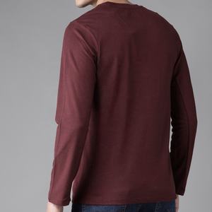 Meilleur produit : T-shirt 100 % coton à manches longues pour homme, coupe ample, best-seller, stock en gros - Product Image 6