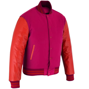 <b>Top</b> Trending New Arrival Men's Winter Varsity Jacket Canvas Stand Collar Breathable Front Logo Customizable 2025 - Product Image 2