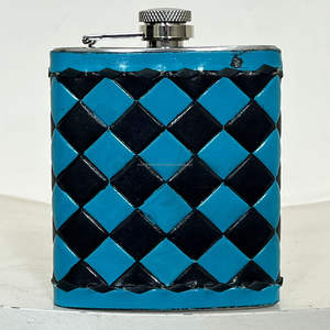 Flacon à alcool portable en cuir de vachette façonné à la main, 7 oz, étanche, pour whisky, flacon de hanche en acier inoxydable, porte-vin de voyage - Product Image 4