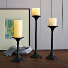 Porte-bougie en métal moderne, écologique, fait main, couleur personnalisable, pour décoration de table, design contemporain - Product Image 6