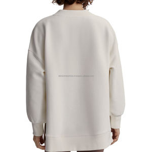 เสื้อสเวตเชิ้ตผู้หญิงไซส์ใหญ่ ระบายอากาศได้ดี น้ำหนัก 340 กรัม ผ้าฝ้าย 100% คุณภาพสูง สไตล์ใหม่ ขายดี - Product Image 2