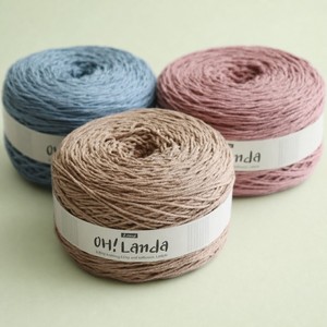 Hilo de crochet mercerizado metálico OH! Hilo de algodón peinado Landa para tejer a mano, ovillo de 200g - Product Image 4
