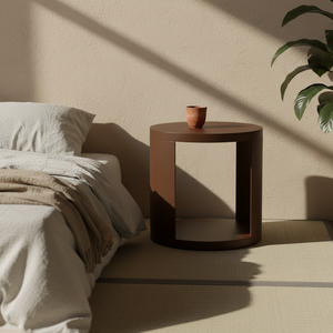 Table d'appoint décorative, table basse moderne en bois d'hévéa du Vietnam, MDF et placage de chêne, meuble décoratif pour salon - Product Image 2