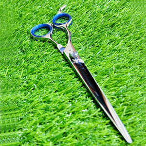 Tijeras de Peluquería Profesionales de Acero Inoxidable, con Mango Ergonómico de Acero Inoxidable y Elegante Reposa Dedos Azul - Product Image 4