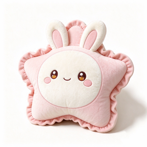 Almohada de peluche personalizada en forma de estrella amarilla, suave juguete de peluche de pato. - Product Image 6