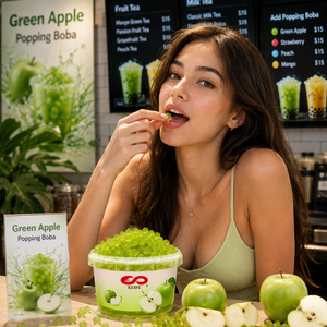 KEIFU 500g Coconut Popping <b>Boba</b> Ready to Eat Ingredients for Tropical Drink <b>Bubble</b> Tea - Product Image 3
