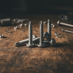 Vis autoperceuse à tête cylindrique PDC Modèle 7.1 en acier inoxydable (304/316/410) avec filetage métrique/pouce standard, finition naturelle - Product Image 1