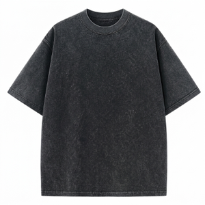 Camisetas de verano casuales de manga corta con cuello redondo, 230GSM, 100% algodón, para hombre, talla grande, con logo personalizado, transpirables. - Product Image 1