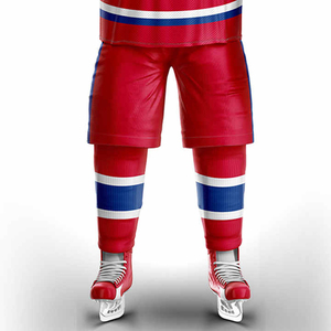 Promotion Nouveau Style Ensemble Uniforme de Hockey sur Glace Respirant Facile à Porter Coton/Fibre de Bambou Séchage Rapide Broderie 3D Compatible Équipe - Product Image 3