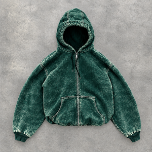 Sweat-shirt d'hiver pour homme 100% coton molletonné, fermeture éclair intégrale, 350 GSM, broderie personnalisée, fabricant de marque privée, vente en gros, USA - Product Image 6