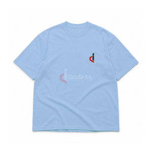 T-shirt graphique unisexe streetwear hip-hop en coton épais surdimensionné avec logo personnalisé 2026, impression en relief, vente en gros OEM, faible MOQ - Product Image 1
