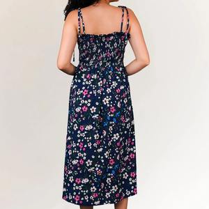 Robe midi en coton tissé à la main de qualité supérieure pour femmes, robe de longueur moyenne avec tissu tissé traditionnel disponible à la vente - Product Image 4