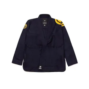 Kimono Brasileño de Jiu-Jitsu Negro, Uniforme de Artes Marciales, 100% Algodón, Transpirable, Corte Holgado, Logotipo Personalizado, Shoyorol Lote 60, 440 g/m², Unisex - Product Image 1