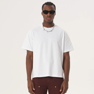 Camiseta Personalizada de Alta Calidad, 240 GSM, Corte Holgado, 100% Algodón, Hombros Caídos, Estilo Oversize, de Lujo para Hombre - Product Image 2