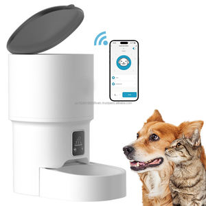 4L Automatic Smart <b>Pet</b> Feeder Touch Screen Dry <b>Food</b> Dispenser <b>for</b> Cats and Dogs OEM ODM Plastic Smart Dog and Cat Feeder - Product Image 1