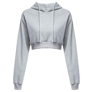 Customized Streetwear Long Crop Boxy Cotton Hoodie-Oversized 3D Embroidered Floral Front Urban Casual <b>Sweatshirt</b> for Men/Women - Product Image 2