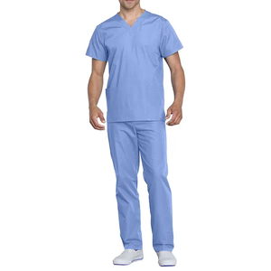 Uniformes d'hôpital pour hommes en gros, en jean, col en V uni, respirants, personnalisables, haute qualité, nouveau style, meilleures ventes - Product Image 5