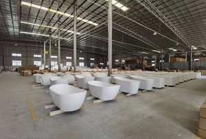 Bañera Independiente de Piedra Artificial de Lujo, Estilo Tradicional, Ecológica, Duradera, con 40 Jets de Aire, para Apartamentos, Interior, Personalizable - Product Image 5