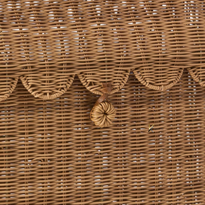 Best Selling Scalloped <b>Rattan</b> Rectangle Large <b>Boxes</b> <b>Storage</b> Basket Sets Clothes Organization OEM Eco Friendly for <b>Storage</b> - Product Image 3