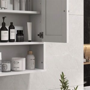 Mobiletto da Bagno Bianco/Mobiletto a Parete per Bagno - Product Image 4