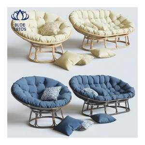 Silla Papasan MÁS VENDIDA 2026 con Estructura Tejida y Cojín Grueso para Salón y Área de Estudio, Estructura Confiable - Product Image 1