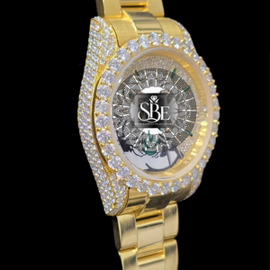 Reloj de pulsera de plata con diamantes de la mejor calidad, estilo hip hop brillante, caja de acero inoxidable duradera para eventos, regalos para hombres. - Product Image 2