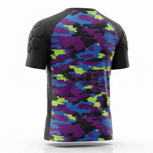 Jersey de Portero de Manga Corta con Diseño Personalizado OEM, Calidad Premium, Talla Grande, Absorbe la Humedad, para Clubes y Equipos - Product Image 4