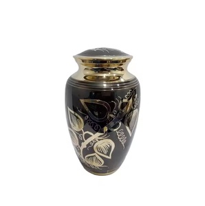 Latest Design Aluminum Cremation Urn for Human <b>Memorial</b> Ashes Premium Dark Blue Color Adult Urn With Standard Size - Product Image 5