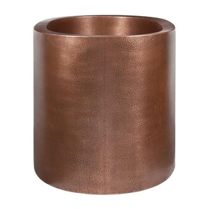 Elegante Bañera Ovalada de Cobre Martillado de Doble Pared, Bañera Independiente de Lujo con Acabado Texturizado Hecho a Mano - Product Image 6