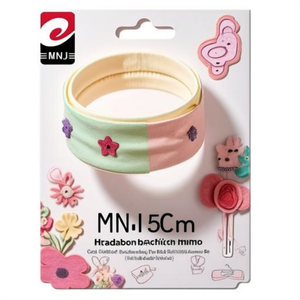 MNJ 5 ซม.ที่คาดผมพร้อมอุปกรณ์ตกแต่งสำหรับเด็กผู้หญิงแฟชั่นอุปกรณ์เสริม Ref06808 12 ชิ้น - Product Image 2