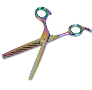 Tijeras de peluquero con mango de acero inoxidable, hoja recta afilada para cortar y entresacar el cabello, para hombres y mujeres, para salones de belleza - Product Image 2