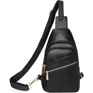 Genuine Leather <b>Tech</b> And Travel <b>Bag</b> For Laptop And Crossbody Carry With Adjustable Shoulder Strap For Work Office And Daily Use - Product Image 2