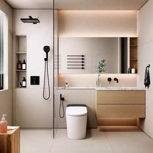 Meubles sur mesure JY Project, meubles de salle de bain modernes RTA, tendance, petites vasques avec lavabo simple, meuble de salle de bain européen - Product Image 6