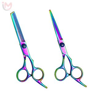 Ensemble de ciseaux de coiffure professionnels pour barbier, ciseaux de barbier de 6 pouces et ciseaux à effiler pour barbier - Product Image 1