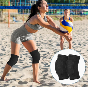 Rodilleras de tela gruesa Coexistence con forro polar cálido, soporte transpirable, universal, unisex, para invierno, para mantener el calor, para voleibol - Product Image 5
