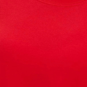 Wholesale Women <b>Red</b> <b>Cropped</b> T-Shirt Short Sleeve O-Neck Regular Fit Solid Color Breathable Eco-Friendly 100% Cotton Summer - Product Image 6