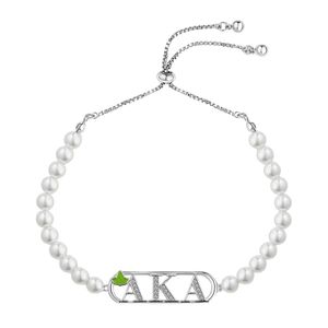 Bracelet réglable en chaîne avec perles blanches et breloque dorée, élégant accessoire de mode pour femmes et jeunes filles, idéal pour les soirées - Product Image 1