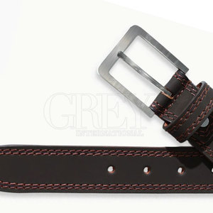Ceinture en cuir de vachette décontractée pour homme de qualité supérieure avec boucle en acier, durable et écologique, personnalisable pour un usage quotidien - Product Image 5