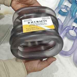 Chaîne en résine transparente et colorée pour décoration murale, maillons de chaîne tendance, belles chaînes colorées amovibles pour le Nouvel An - Product Image 5