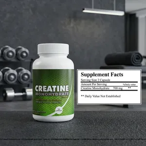 <b>Creatine</b> Monohydrate Capsules for Adults-700mg Dose High-Protein Vegan Energy & Immune Support - Product Image 3
