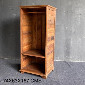 La Mejor Colección de Armarios Abiertos de Madera Maciza con Estantes, Almacenamiento Rústico, Arte Antiguo del Himalaya - Product Image 1