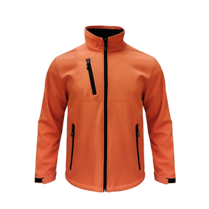 Chaqueta Softshell para Hombre, Impermeable, Cortavientos, Transpirable, Forrada de Forro Polar, para Senderismo al Aire Libre, Deportes de Otoño, Ropa de Trabajo, con Capucha, Delgada - Product Image 1