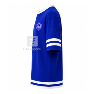 Camiseta personalizada de la hermandad Zeta Phi Beta con logotipo bordado en la parte delantera, color azul y blanco, manga corta, para mujer, ropa griega. - Product Image 4