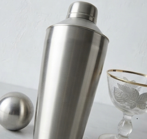 Shaker à cocktails en métal très vendu, outil de bar en acier inoxydable, meilleur prix, ensemble shaker et doseur à cocktails plaqué argent - Product Image 4