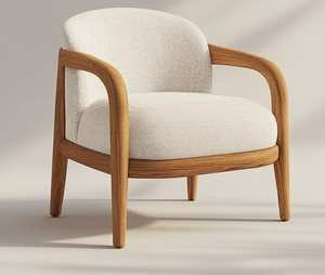 Sofá individual de teca - Product Image 1