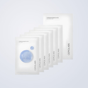 Masques pour le visage CEROLABS Hydration Essence Mask 5 1ea, masques en feuille pour le visage, masque en feuille à l'acide hyaluronique, masque coréen pour le visage - Product Image 1