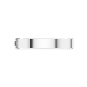 Bracelet jonc plat moderne pour homme avec diamants – Diamants de laboratoire VVS DEF CVD pavés en or massif et argent 925 – Bijoux fins - Product Image 2